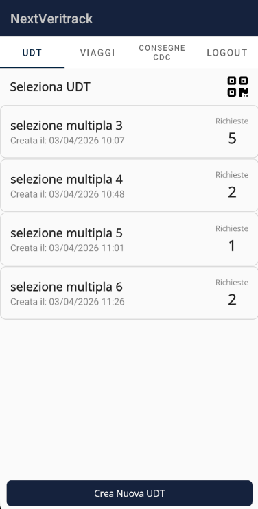 Le unità di trasporto aperte, con il numero di richieste associate