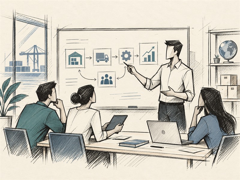 Formazione pratica su processi, logistica e tecnologia